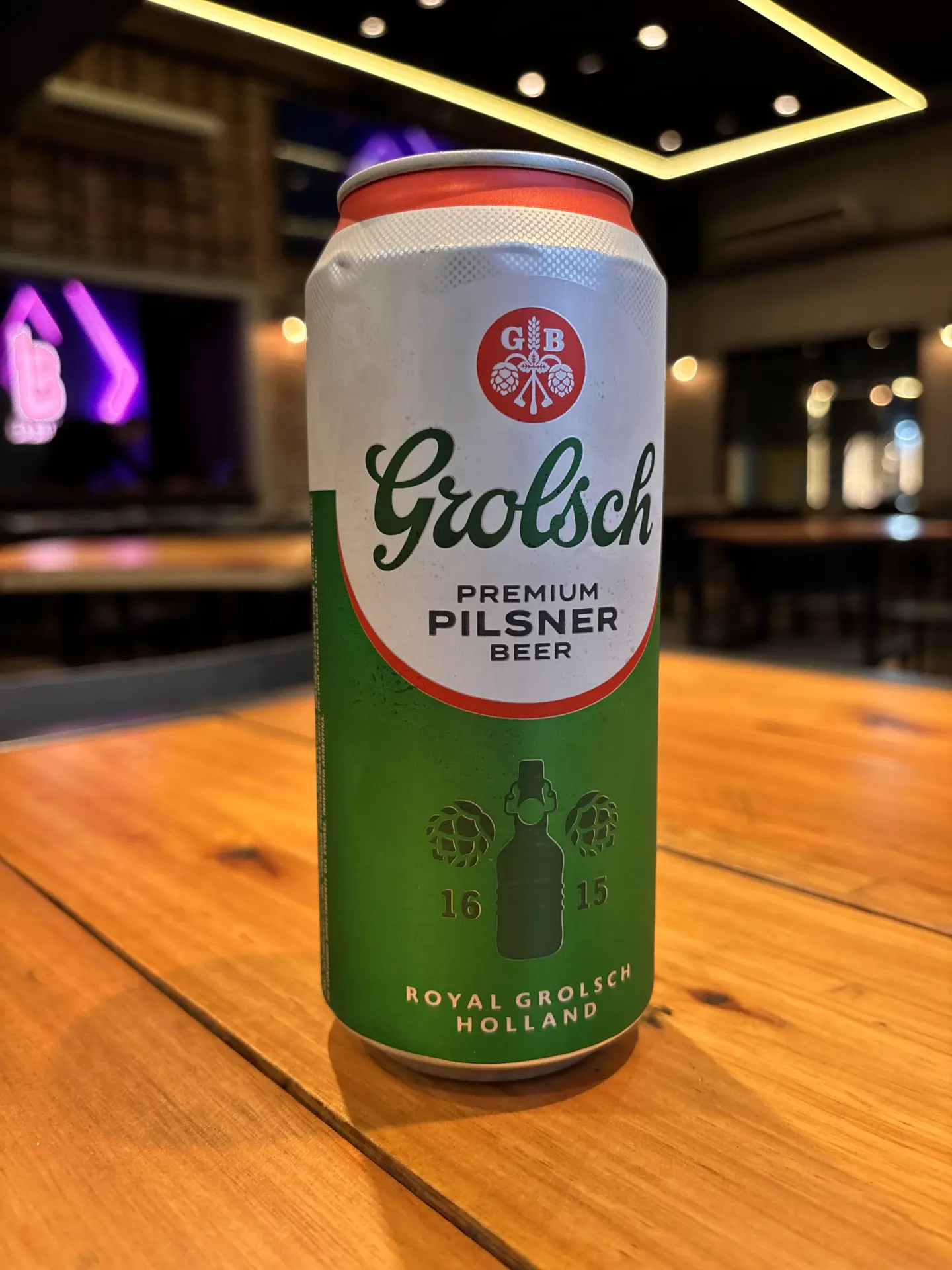 Lata de Grolsch